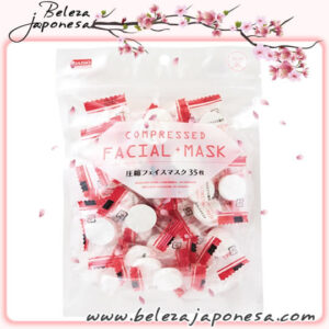 Daiso – Máscara Facial Comprimida 🇯🇵