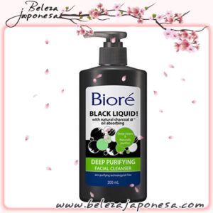 Bioré –  Black Liquid “Charcoal” Deep Purifying Facial Cleanser 🇯🇵